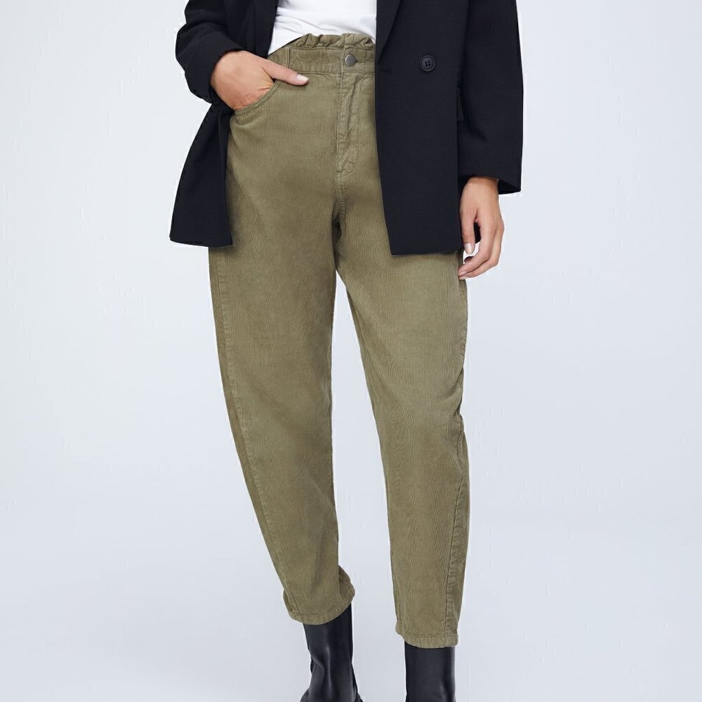 Zara corduroy baggy pants size 6